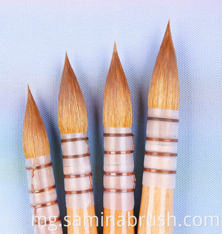 Round Paint Brush Set